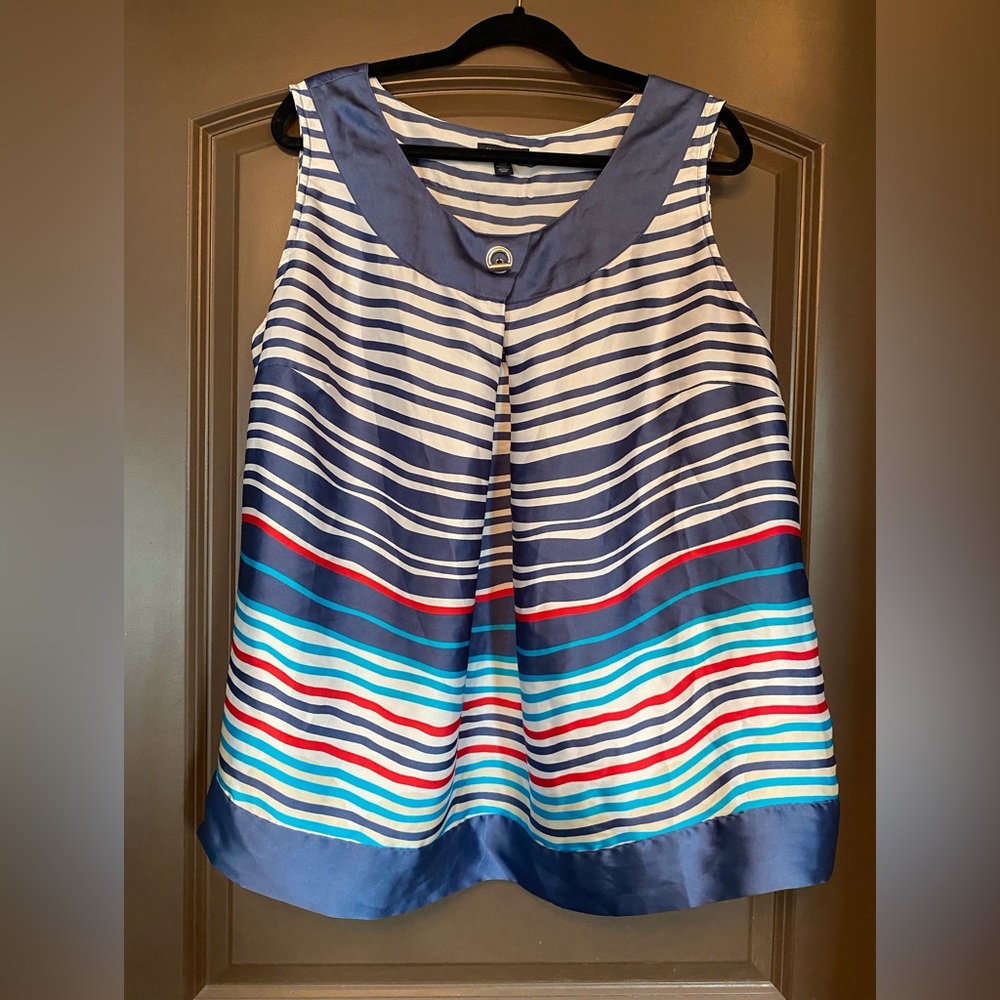 Tommy Hilfiger 2XL striped polyester sleeveless shirt